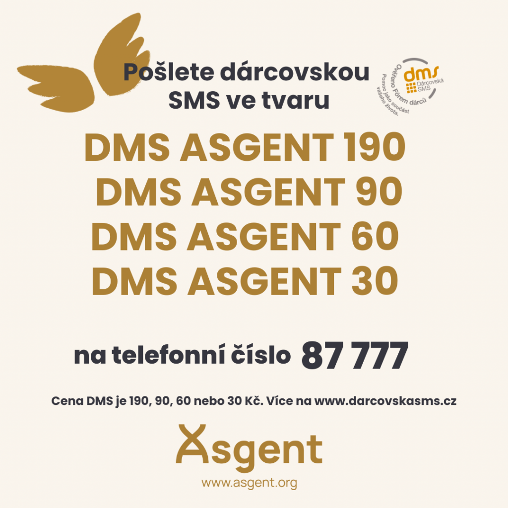 Dárcovská SMS - nový způsob jak podpořit Asgent
