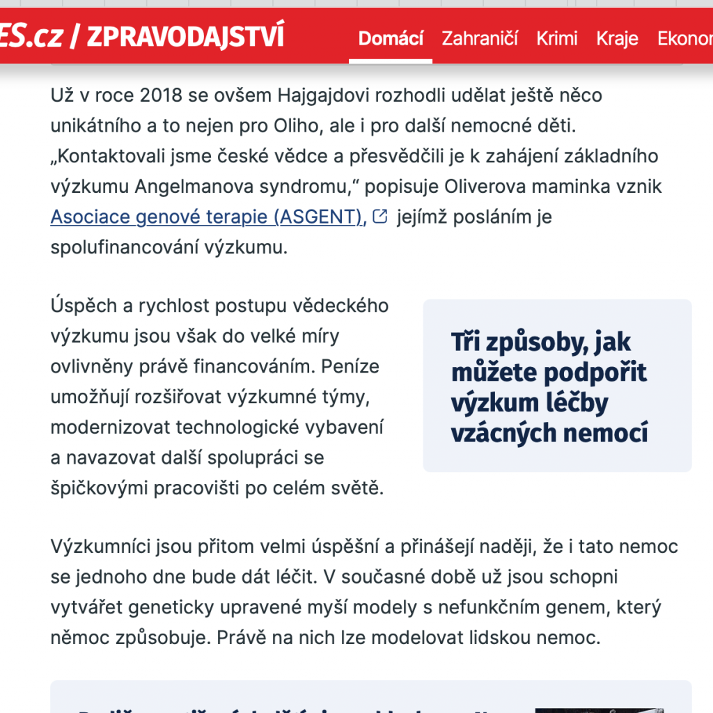 Článek na iDnes.cz
